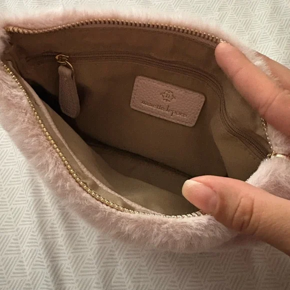 Nanette Lepore Fur Pink Clutch Wristlet - Picture 6 of 6